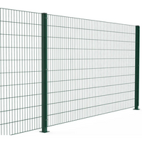 Powder Coated Double Wire Welded Mesh Fence 868 656 Galvanized Double Welded Wire Mesh Fence