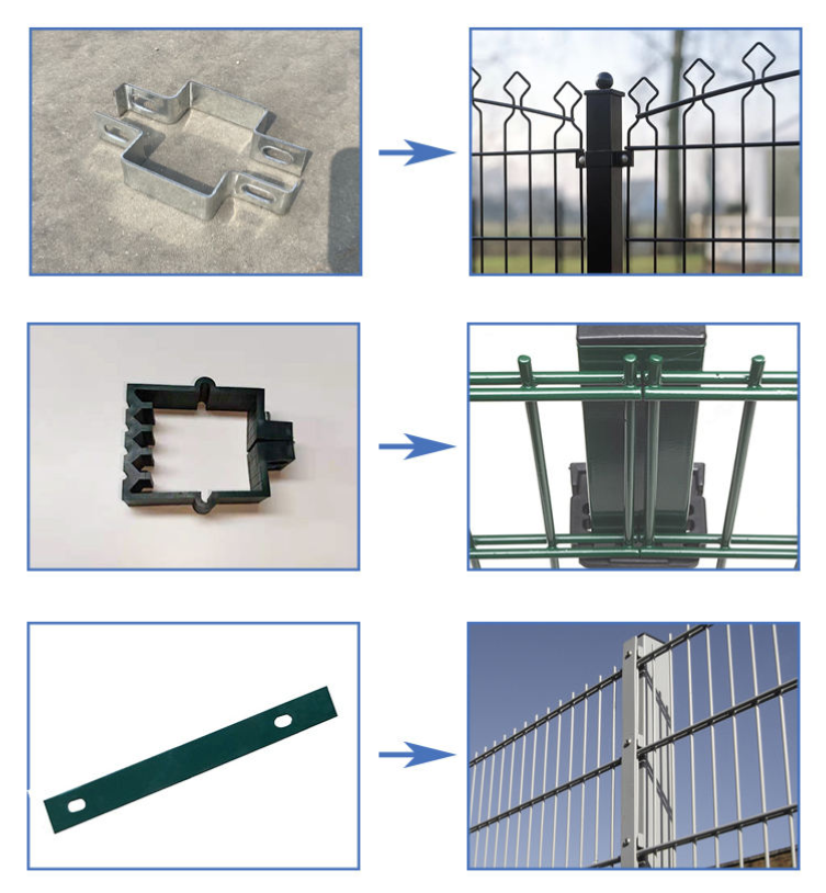 Accessories of double wire fence