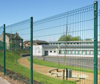 RAL6005 2.5m Height Welded Wire Fence 3D Fence for Playground 