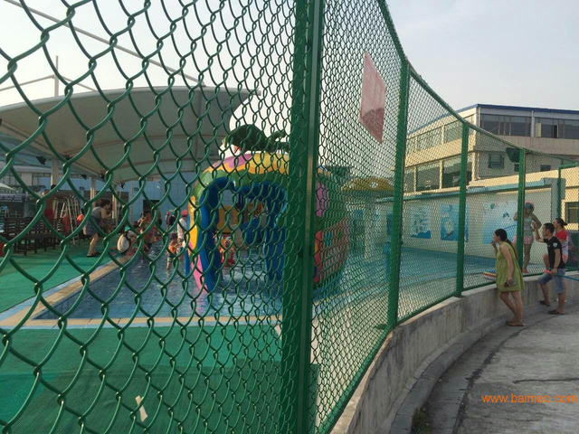 60mm Low-carbon Iron Wire Chain Link Fence For Park