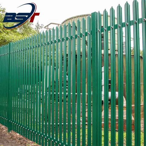 Eco Friendly Powder Coated Carpark Palisade Fence