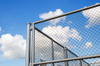 Square Galvanized Iron Wire Chain Link Fence For Park