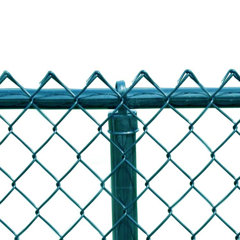 PVC Coated Chain Link Fence 55mm Mesh Size Park Fence Security Fence Wire Fencing