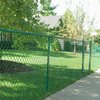 PVC Coated Chain Link Fence 55mm Mesh Size Park Fence Security Fence Wire Fencing
