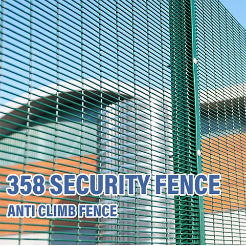 High Security Anti Climb Fence Galvanized Steel Mesh Durable Vandal Resistant Protection