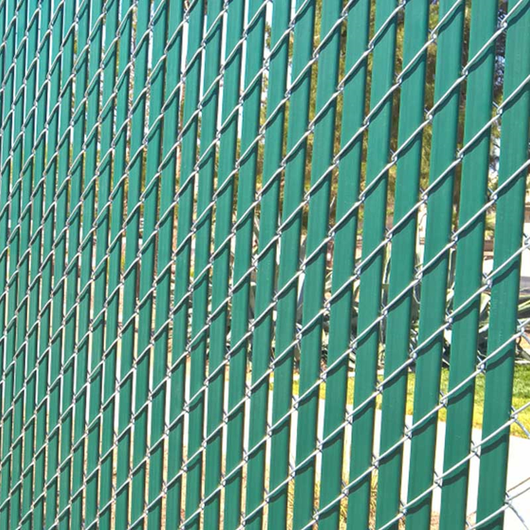 6ft 9 Gauge Vinyl PVC Coated Galvanized Privacy Chain Link Fence with ...