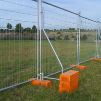 Metal Temporary Fence For Swimming Pools With Support Brace