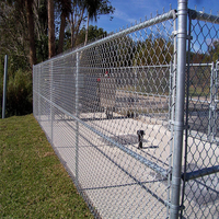 Protecting Mesh Square Galvanized Iron Wire Chain Link Fence