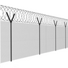 Protecting Mesh Black Low-carbon Iron Wire Chain Link Fence