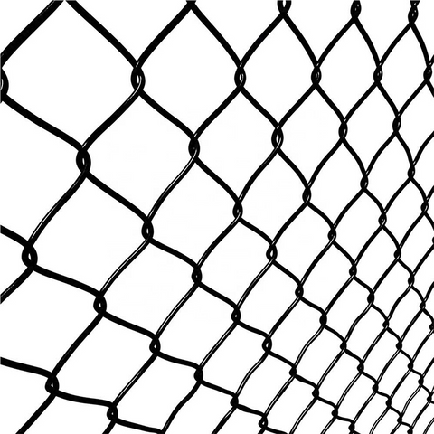 Black Pvc Coated Wire Mesh Chain Link Fence