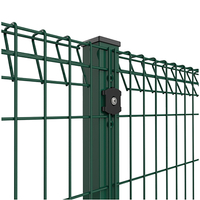 Hot-Dip Galvanized Powder Coated Curved Roll Top Panel BRC Fence 