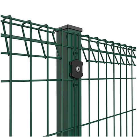 Hot-Dip Galvanized Powder Coated Curved Roll Top Panel BRC Fence 