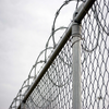 PVC Coated Chain Link Fence with Razor Wire for Border