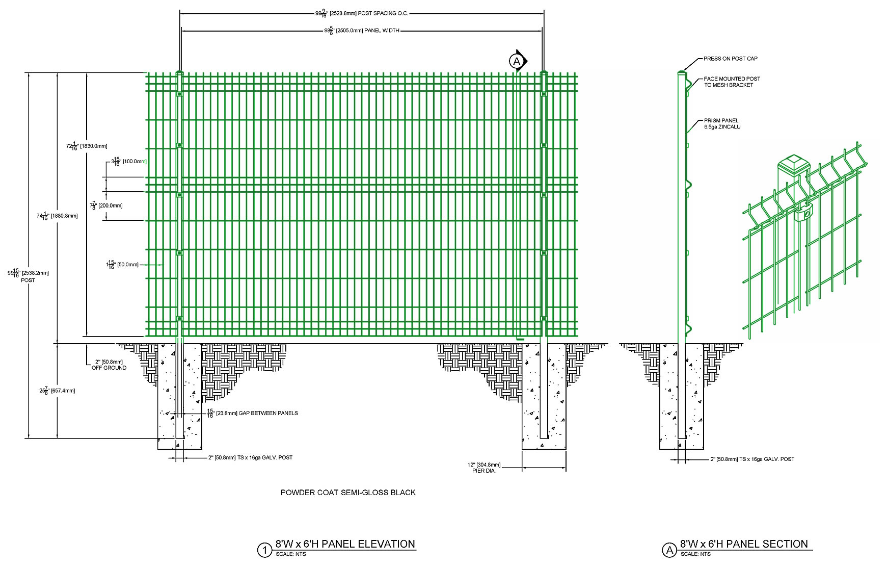 wire mesh fence