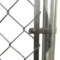 Black Pvc Coated Chain Link Fence For Park