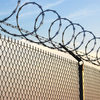 PVC Coated Chain Link Fence with Razor Wire for Border