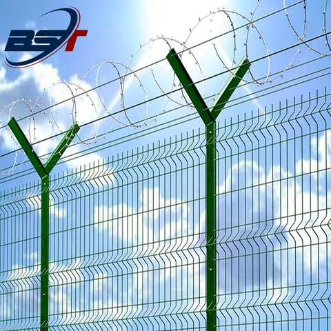 Airport security razor wire 3D Fence