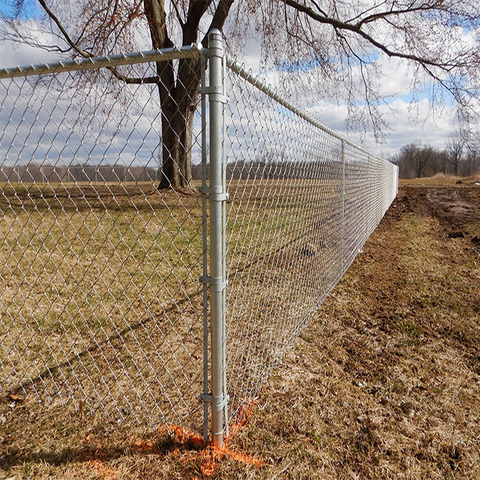 Protecting Mesh Square Galvanized Iron Wire Chain Link Fence