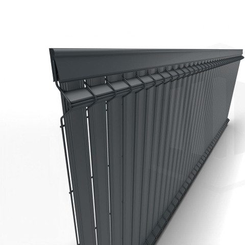 PVC Slat Fence Privacy 3D Fence Panel