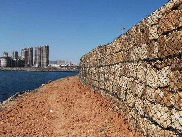 Hexagonal Pvc Coated Road Building Gabion Box