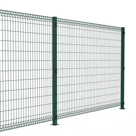 Hot-Dip Galvanized Powder Coated Curved Roll Top Panel BRC Fence 