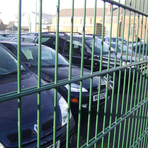 Welded Wire Mesh Double Wire Fence For Parking