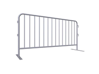 1.1m Galvanized Temporary Pedestrian Crowd Control Traffic Road Safety Barrier Fence