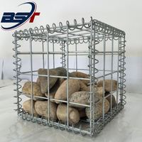 Square Galvanized Iron Wire Road Building Gabion Box