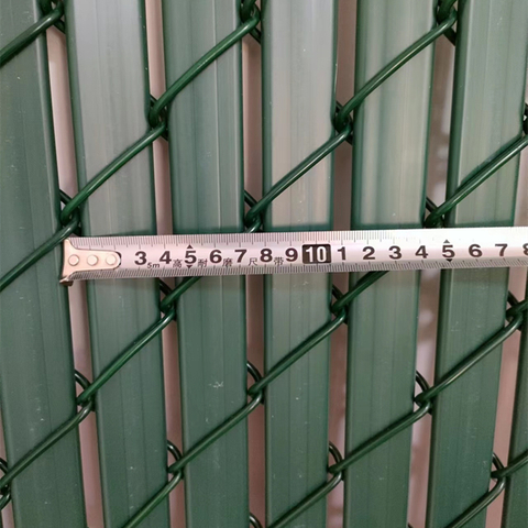 6ft 9 Gauge Vinyl PVC Coated Galvanized Privacy Chain Link Fence with Slats